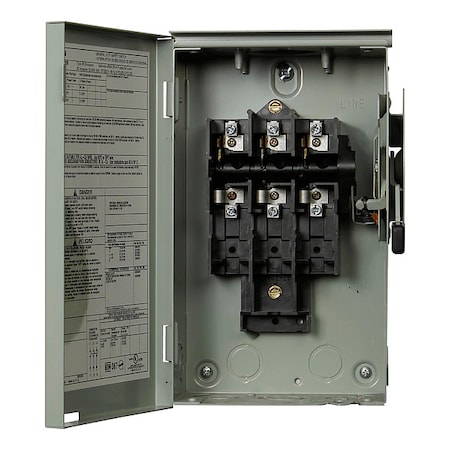 Nonfusible, Safety Switch, General Duty, 240 V, 3PST, NEMA 3R MPN:DG321URB