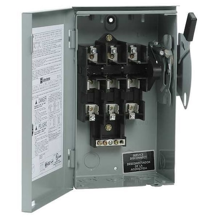 Fusible, Safety Switch, General Duty, 240 V, 3PST, NEMA 3R MPN:DG323NRB