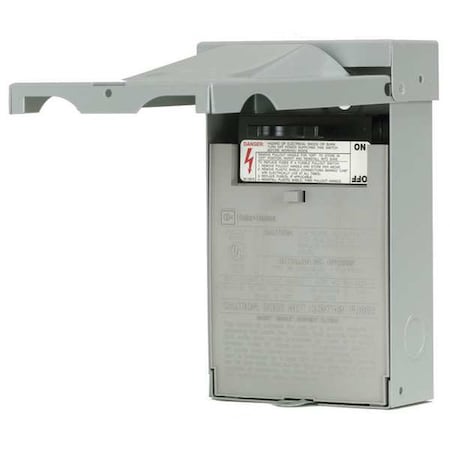 Disconnect Switch, Fusible, DPST, Single Phase, NEMA 3R, Indoor/Outdoor, Steel MPN:DPF221R