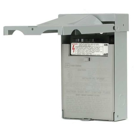 Disconnect Switch, Nonfusible, DPST, Single Phase, NEMA 3R, Indoor/Outdoor, Pull-Out, Steel MPN:DPU222R