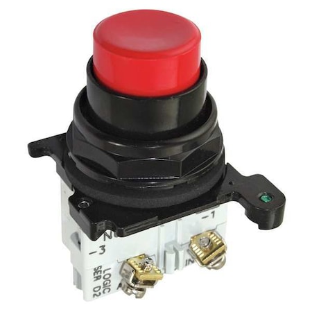 Non-Illuminated Push Button, Epoxy, Red MPN:E34EB2-53X