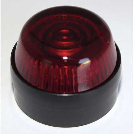 Pilot Light Lens, 30mm, Glass, Red MPN:E34G2