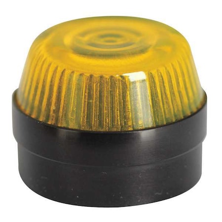 Pilot Light Lens, 30mm, Glass, Yellow MPN:E34G4