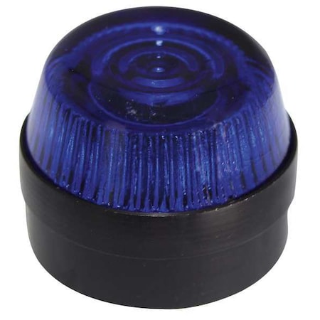 Pilot Light Lens, 30mm, Glass, Blue MPN:E34G6