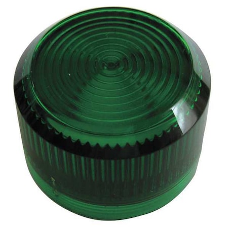 Pilot Light Lens, 30mm, Plastic, Green MPN:E34H3
