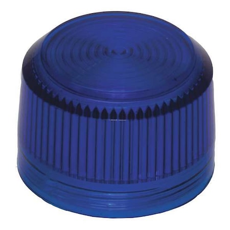 Pilot Light Lens, 30mm, Plastic, Blue MPN:E34H6