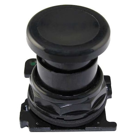 Mushroom Head Push Button, Black, 30mm MPN:E34LB1