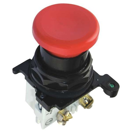MushroomPushButton, NonIllum, Red, 1NO/1NC MPN:E34LB2-1X