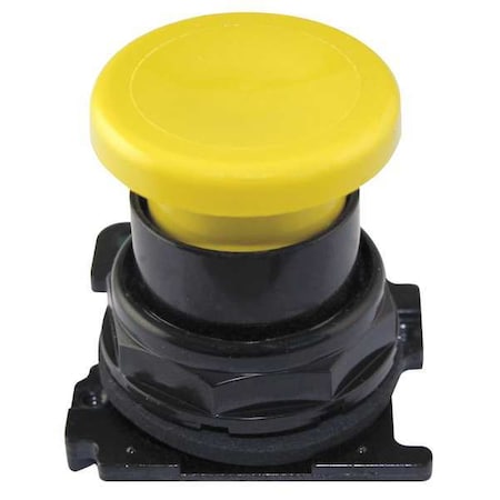 Mushroom Head Push Button, Yellow, 30mm MPN:E34LB4