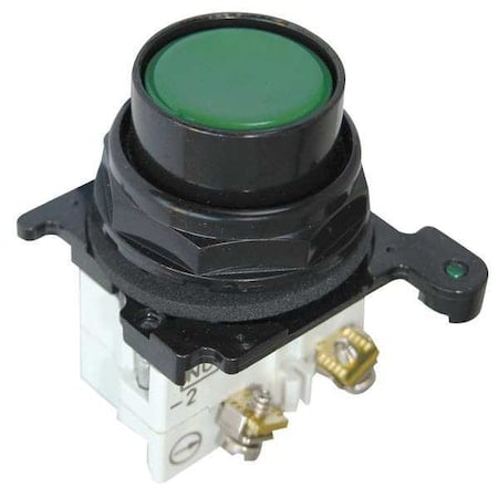 FlushPushButtonOperator, NonIllum, Grn, 1NO MPN:E34PB3-53X