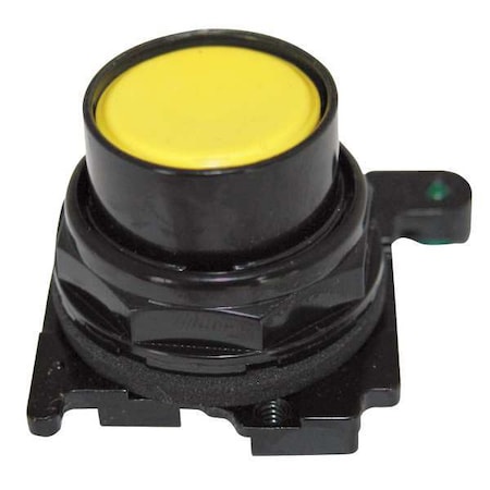 Flush Push Button, Yellow, Non-Illum, 30mm MPN:E34PB4