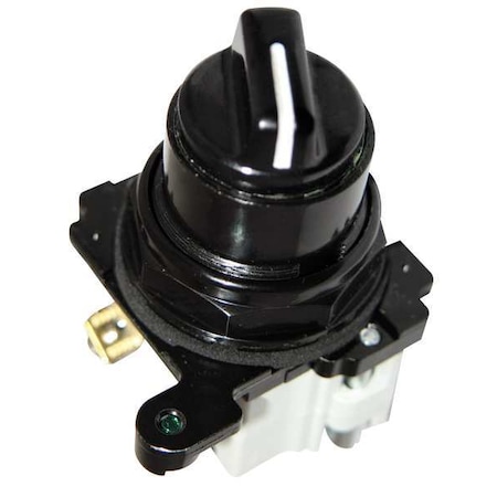 SelectorSwitch, Non-Illum, 2Pos, 30mm, Black MPN:E34VFBK1-1X