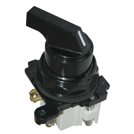 SelectorSwitch, Non-Illum, 2Pos, 30mm, Black MPN:E34VFBL1-1X