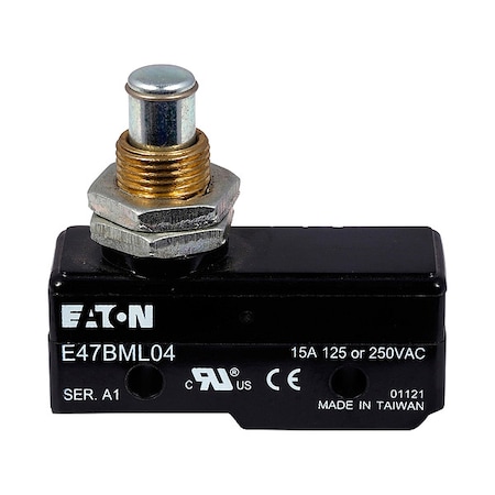 Snap Action Switch, Thermoplastic, Metal MPN:E47BML04