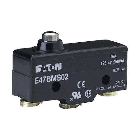 Snap Action Switch, Thermoplastic, Metal MPN:E47BMS02