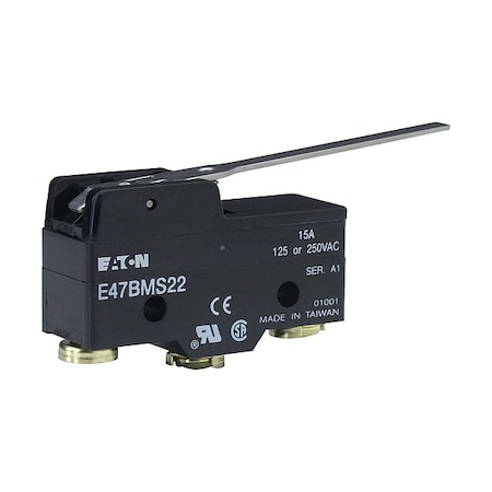 Snap Action Switch, Thermoplastic, Metal MPN:E47BMS22