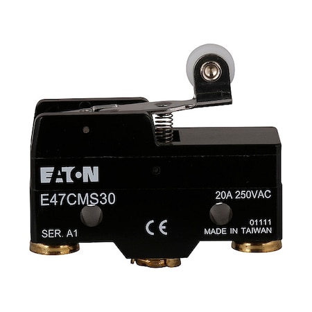 Snap Action Switch, Thermoplastic, Metal MPN:E47CMS30