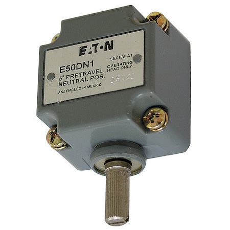 Cutler-Hammer Limit Switch Head, Plunger, Side, .20 In MPN:E50DN1