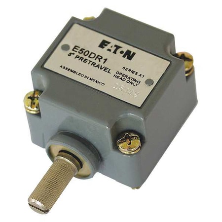 Cutler-Hammer Lmt Switch Hd, Rotary Lvr, Side, .63 In, 10A MPN:E50DR1