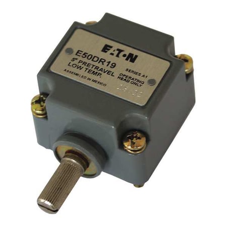 Cutler-Hammer Lmt Swtch Hd, Rtry Lvr, Sd, .63 In, 3 in.-lb MPN:E50DR19