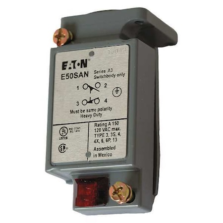1NC/1NO Limit Switch Body Nema 1, 2, 4, 6, 6P, 12, 13 MPN:E50SAN