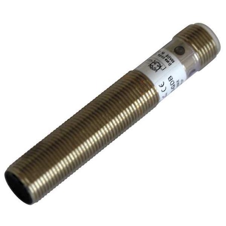 Cylindrical, Inductive Proximity Sensor, 8 mm Dia., Brass, M12, 3 Wires, Shielded MPN:E57-08GS01-GDB