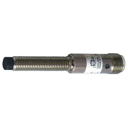 Cylindrical, Inductive Proximity Sensor, 8 mm Dia., Brass, M12, 3 Wires, Unshielded MPN:E57-08GU02-GDB