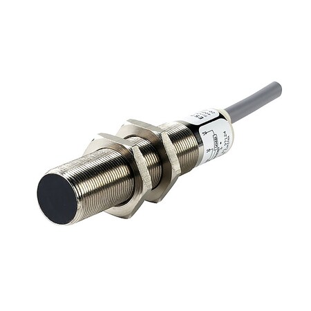 Inductive Proximity Sensor, 18 mm Dia., Brass, 2 m, M18, 2 Wires, Shielded MPN:E57-18GS05-A