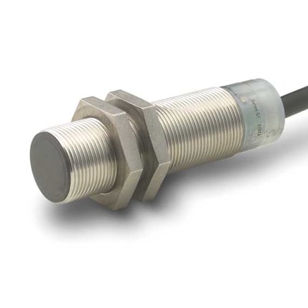 Cylindrical, Inductive Proximity Sensor, 18 mm Dia., Stainless Steel, 2 m, Bare Wire, 2 Wires, Semi-Shielded MPN:E57-18LE12-A1