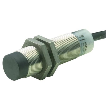 Cylindrical, Inductive Proximity Sensor, 18 mm Dia., Stainless Steel, 2 m, Bare Wire, 3 Wires, Unshielded MPN:E57-18LE20-B1