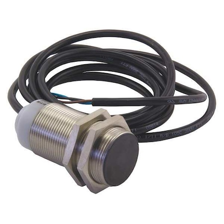Cylindrical, Inductive Proximity Sensor, 30 mm Dia., Stainless Steel, 2 m, Bare Wire, 3 Wires, Shielded MPN:E57G-30SPC10-C2