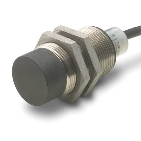 Cylindrical, Inductive Proximity Sensor, 30 mm Dia., Stainless Steel, 2 m, Bare Wire, 2 Wires, Unshielded MPN:E57LAL30A2E