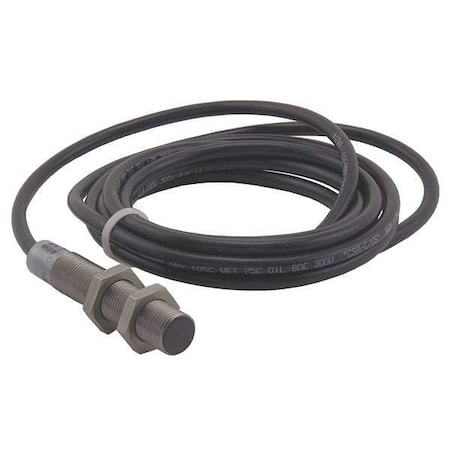 Cylindrical, Inductive Proximity Sensor, 12 mm Dia., Stainless Steel, 2 m, Bare Wire, 3 Wires, Unshielded MPN:E57P-12UNN4-C2