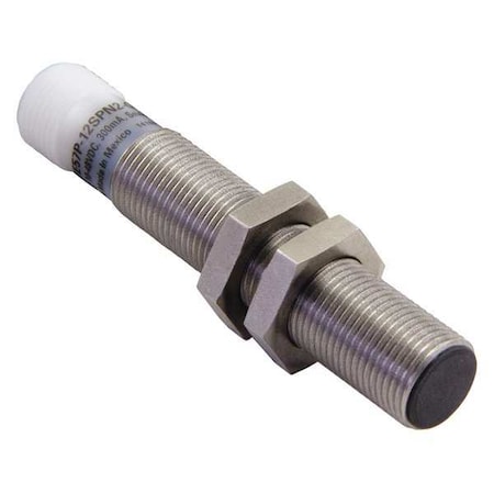 Cylindrical, Inductive Proximity Sensor, 12 mm Dia., Stainless Steel, Micro, 3 Wires, Unshielded MPN:E57P-12UNN8-Q