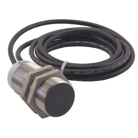 Cylindrical, Inductive Proximity Sensor, 30 mm Dia., Stainless Steel, 2 m, Bare Wire, 3 Wires, Shielded MPN:E57P-30SPC15-C2