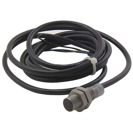 Cylindrical, Inductive Proximity Sensor, 12 mm Dia., Stainless Steel, 2 m, Bare Wire, 3 Wires, Shielded MPN:E57PS-12SNC2-C2