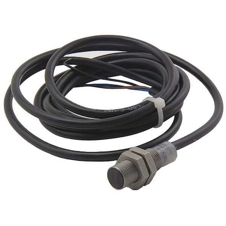 Cylindrical, Inductive Proximity Sensor, 12 mm Dia., Stainless Steel, 2 m, Bare Wire, 3 Wires, Shielded MPN:E57PS-12SPC2-C2