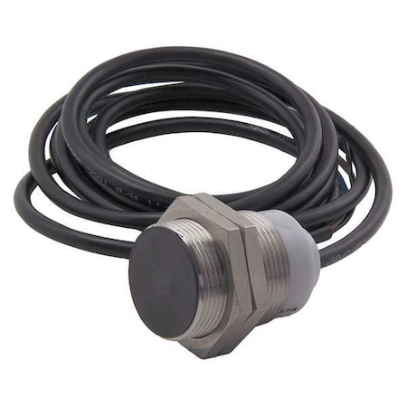 Cylindrical, Inductive Proximity Sensor, 30 mm Dia., Stainless Steel, 2 m, Bare Wire, 3 Wires, Unshielded MPN:E57PS-30UPC15-C2