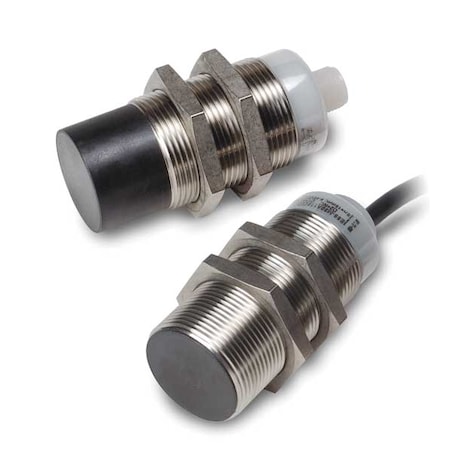 Cylindrical, Inductive Proximity Sensor, 30 mm Dia., Stainless Steel, M12, 3 Wires, Unshielded MPN:E59-A30C125D01-CV