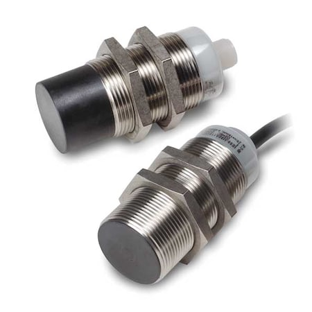 Cylindrical, Inductive Proximity Sensor, 30 mm Dia., Stainless Steel, 2 m, Bare Wire, 3 Wires, Shielded MPN:E59-M30A115C02-D1