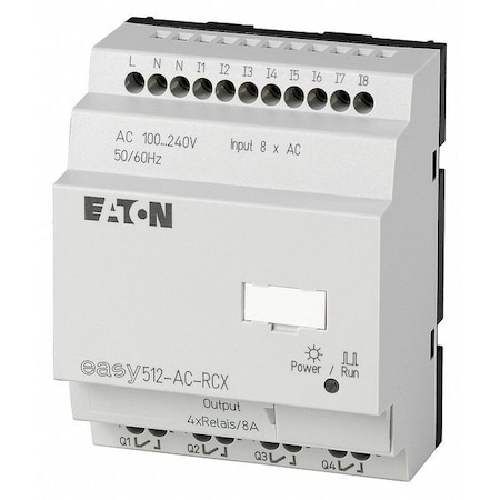 Control Relay, 8 Inputs, 4 Outputs MPN:EASY-E4-AC-12RCX1