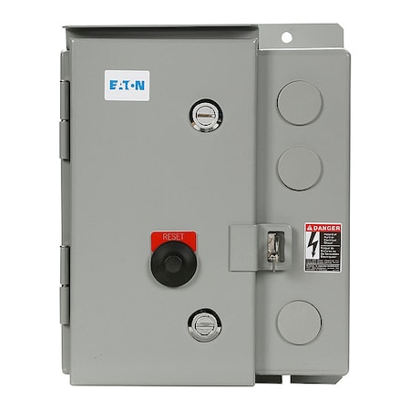 NEMA Magnetic Motor Starter, Non-Reversing, 1NC/1NO, 120V AC, 3 P MPN:ECN0502AAA-R63/B
