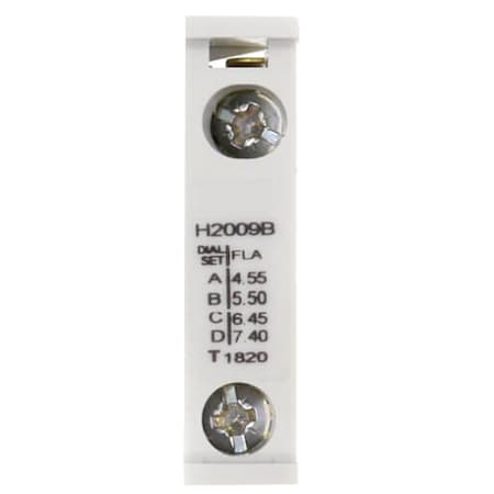 Cutler-Hammer Thermal Unit, 4.55 to 7.4A, PK3 MPN:H2009B-3