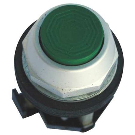 Push Button Operator, Extended, Momentary Action, Not Applicable Release, Non-Illuminated, Green MPN:HT8ABG
