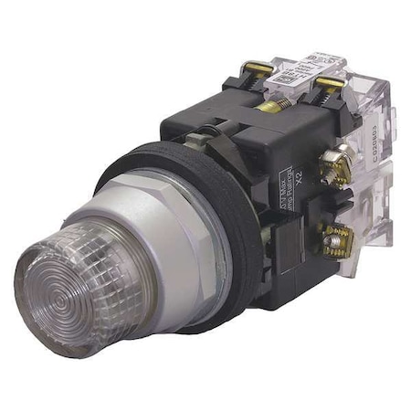 Illuminated Push Button, 30 mm, 1NO, Clear MPN:HT8GBCAF7