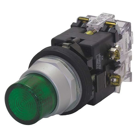 IllumPushButton, FullVoltage, Green, 1NO MPN:HT8GBGAF7
