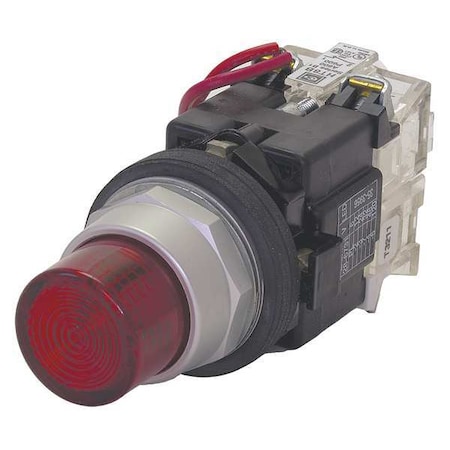 IllumPushButton, FullVoltage, Red, 1NO MPN:HT8GBRAF7