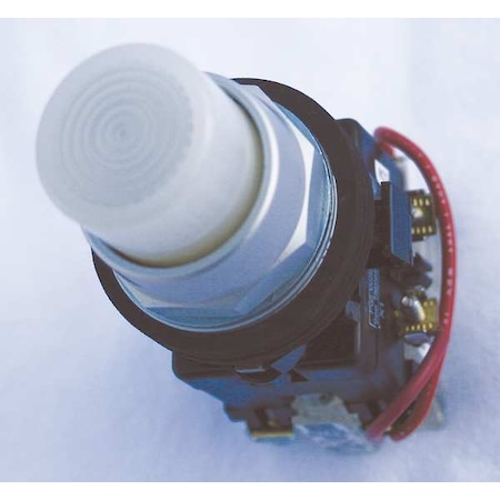 Illuminated Push Button, 30 mm, 1NO/1NC, White MPN:HT8GBWABF3
