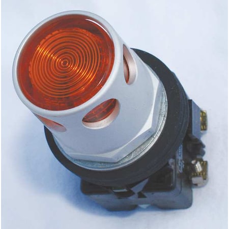 Illuminated Push Button, 30 mm, 1NC, Amber MPN:HT8GDABF3