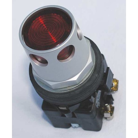 Illuminated Push Button, 30 mm, 1NC, Red MPN:HT8GDRBF7